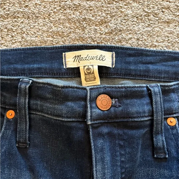 Madewell Dark Blue Flare Jeans - Picture 4 of 4
